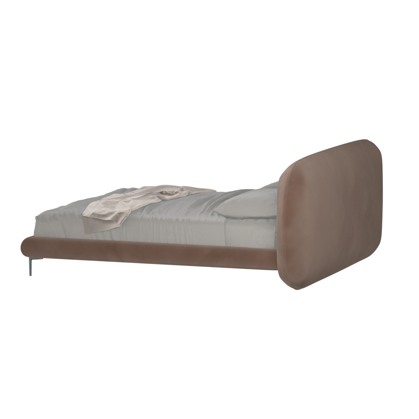 Bolzano Upholstered Bed with Curved Headboard