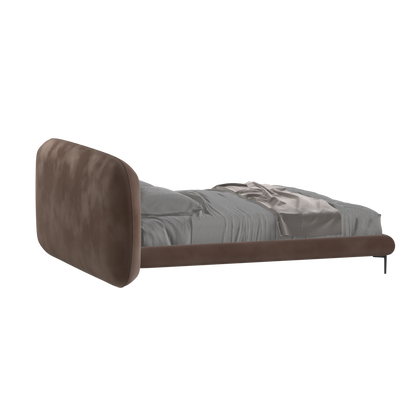 Bolzano Upholstered Bed with Curved Headboard