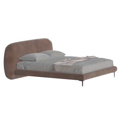 Bolzano Upholstered Bed with Curved Headboard