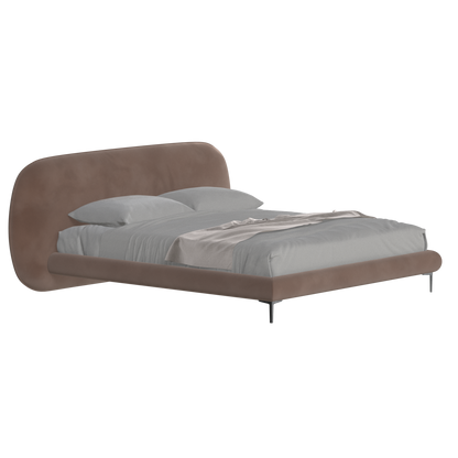 Bolzano Upholstered Bed with Curved Headboard