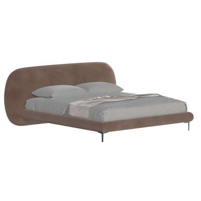 Bolzano Upholstered Bed with Curved Headboard