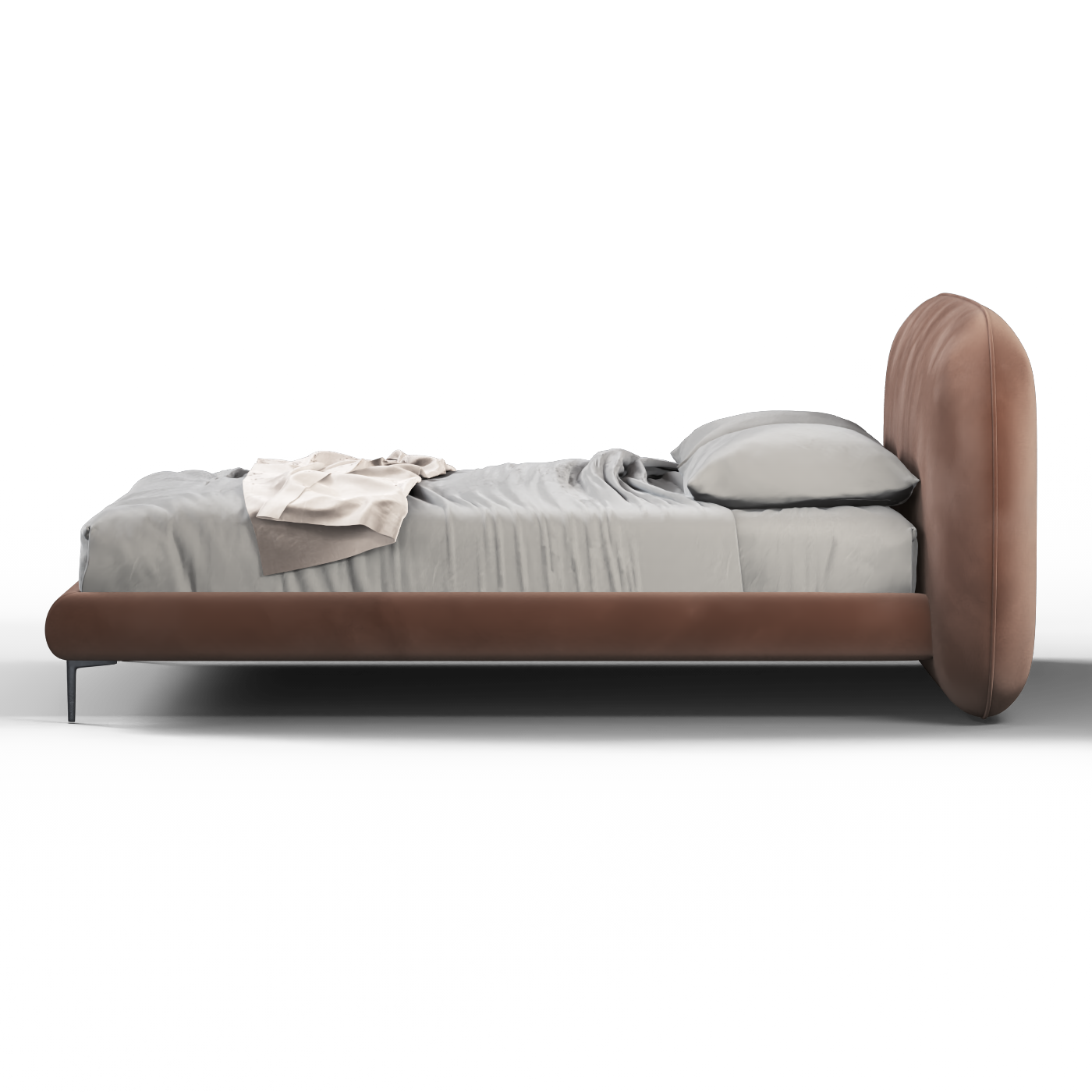 Bolzano Upholstered Bed with Curved Headboard