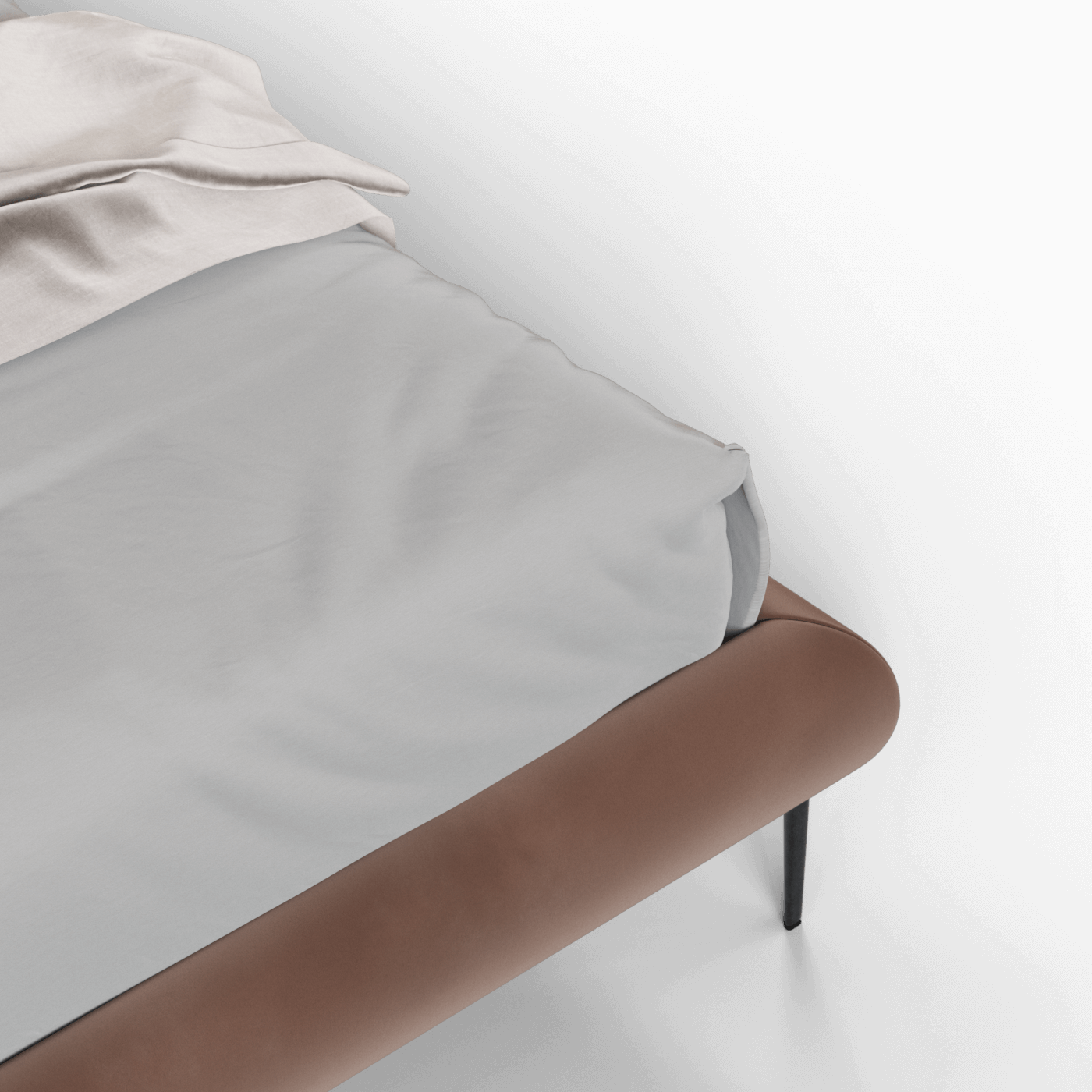 Bolzano Upholstered Bed with Curved Headboard