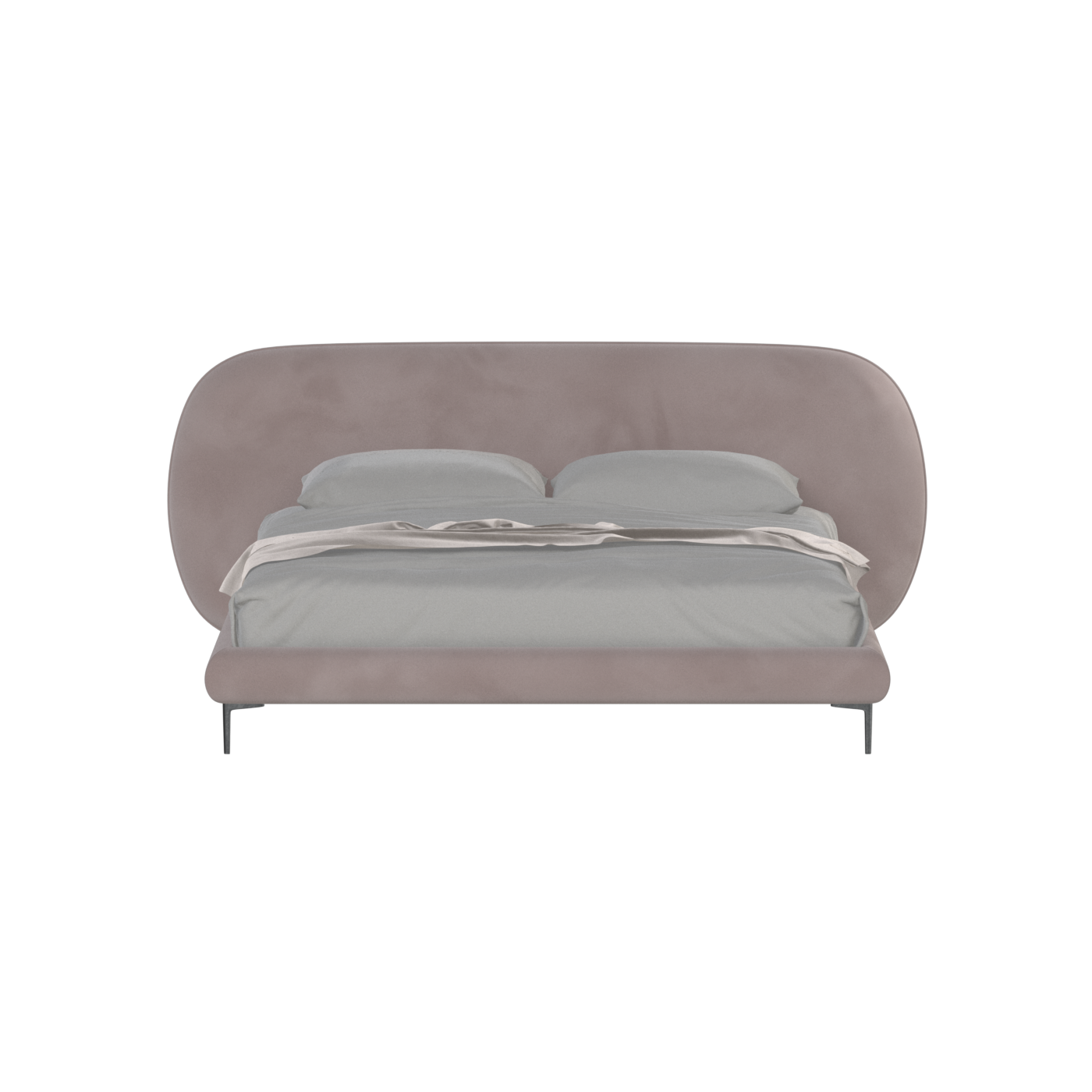 Bolzano Upholstered Bed with Curved Headboard