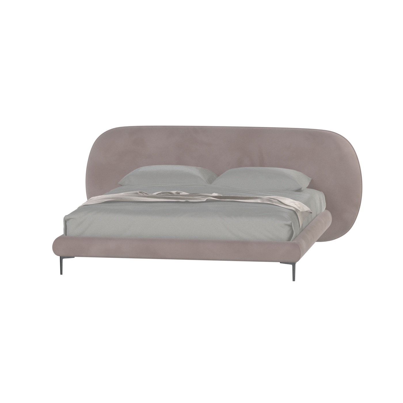 Bolzano Upholstered Bed with Curved Headboard
