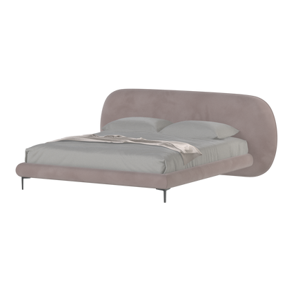 Bolzano Upholstered Bed with Curved Headboard