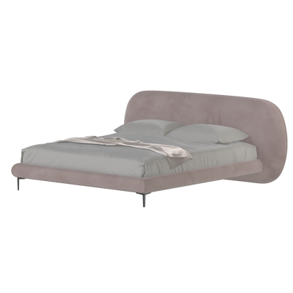 Bolzano Upholstered Bed with Curved Headboard