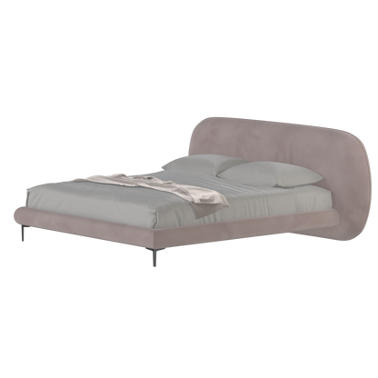 Bolzano Upholstered Bed with Curved Headboard
