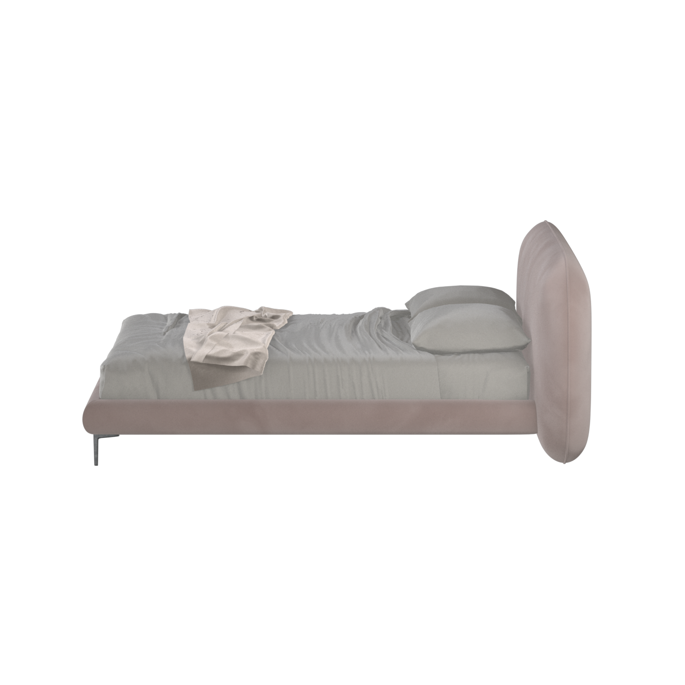 Bolzano Upholstered Bed with Curved Headboard