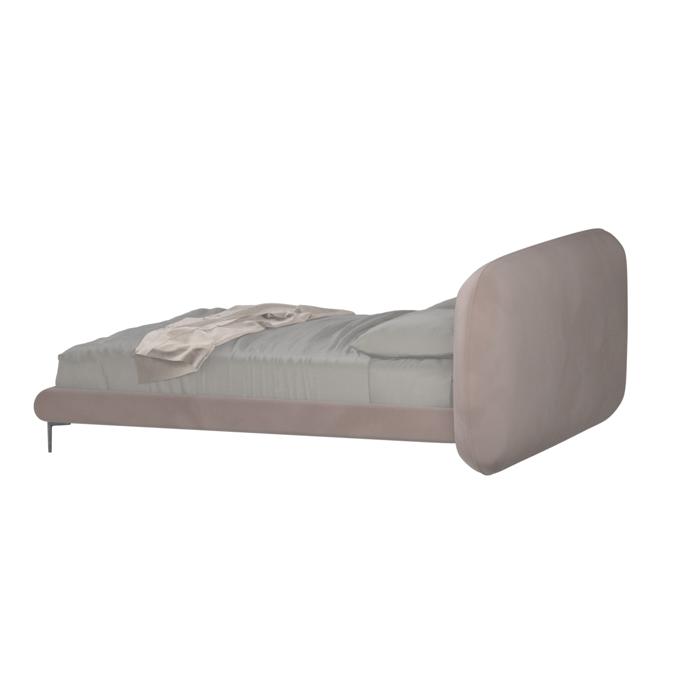 Bolzano Upholstered Bed with Curved Headboard
