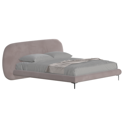 Bolzano Upholstered Bed with Curved Headboard
