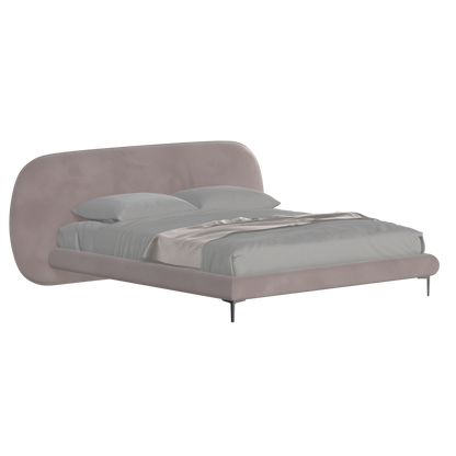 Bolzano Upholstered Bed with Curved Headboard