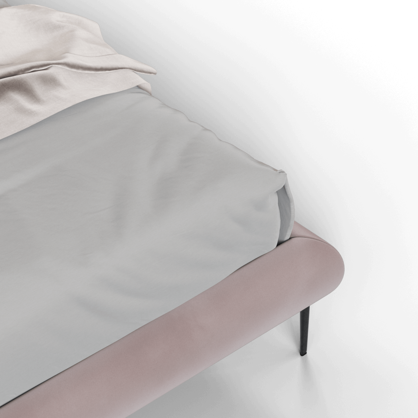 Bolzano Upholstered Bed with Curved Headboard