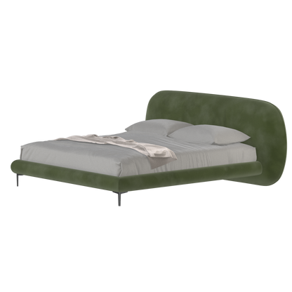 Bolzano Upholstered Bed with Curved Headboard