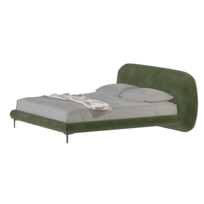 Bolzano Upholstered Bed with Curved Headboard