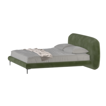 Bolzano Upholstered Bed with Curved Headboard