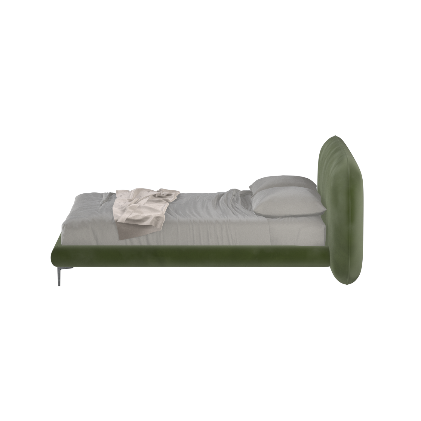 Bolzano Upholstered Bed with Curved Headboard