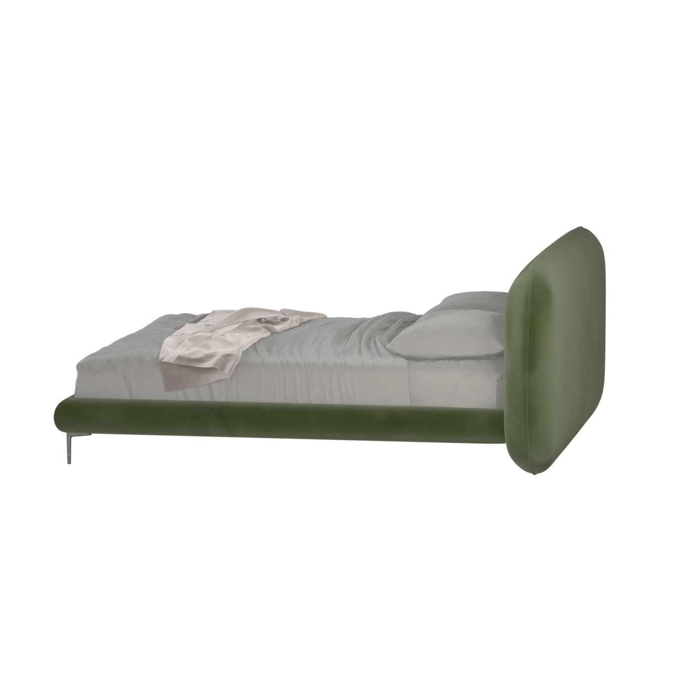 Bolzano Upholstered Bed with Curved Headboard