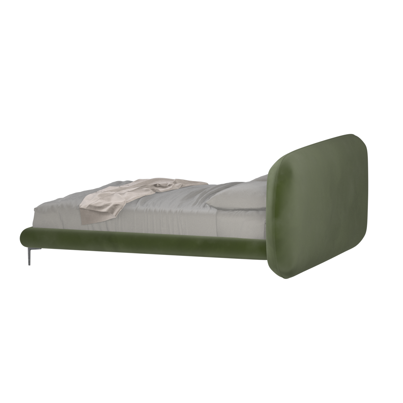 Bolzano Upholstered Bed with Curved Headboard