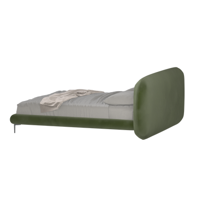 Bolzano Upholstered Bed with Curved Headboard