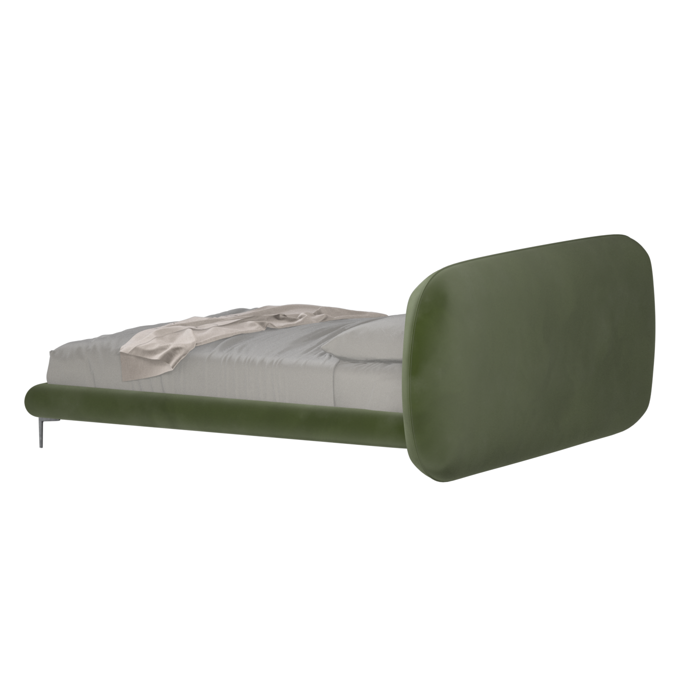 Bolzano Upholstered Bed with Curved Headboard