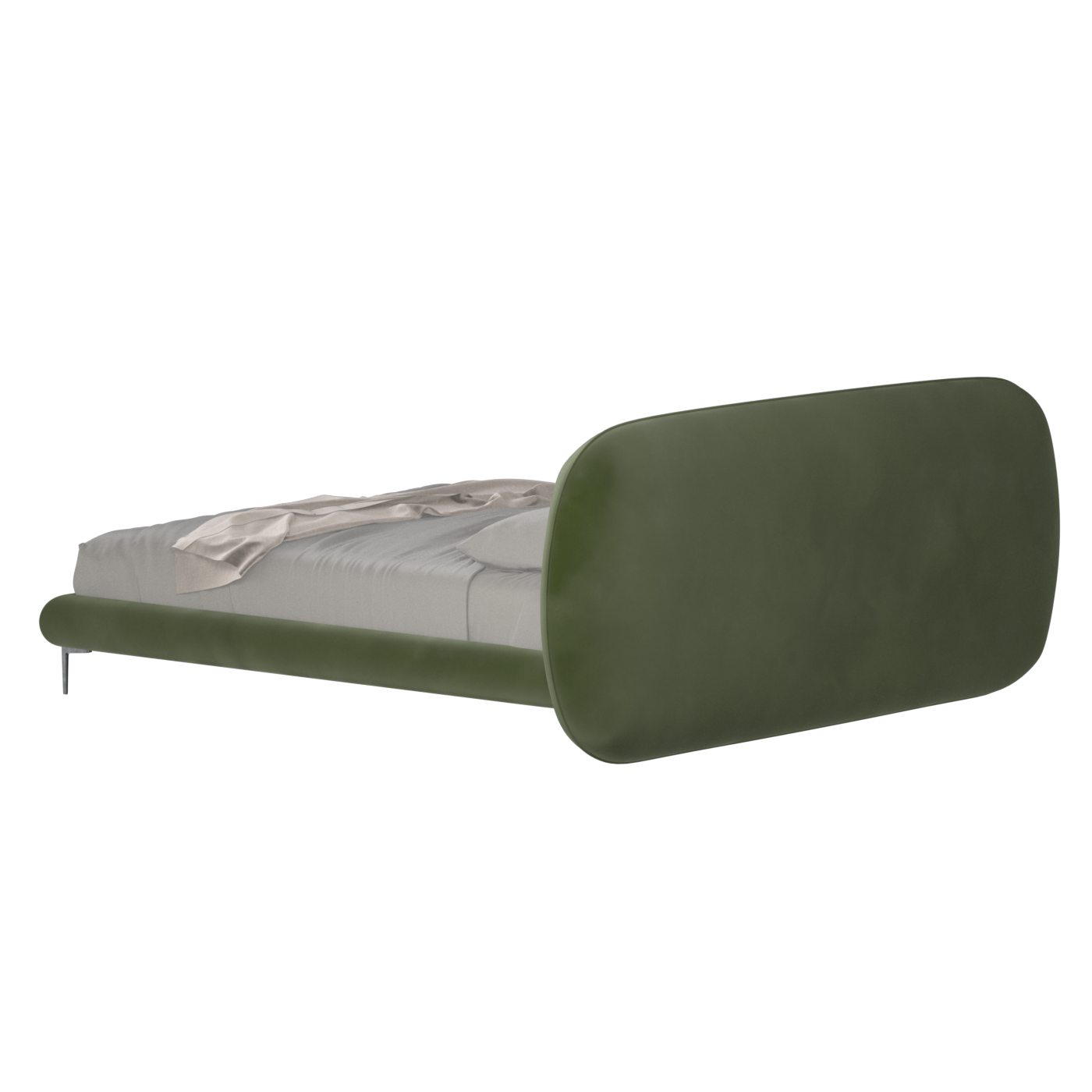 Bolzano Upholstered Bed with Curved Headboard