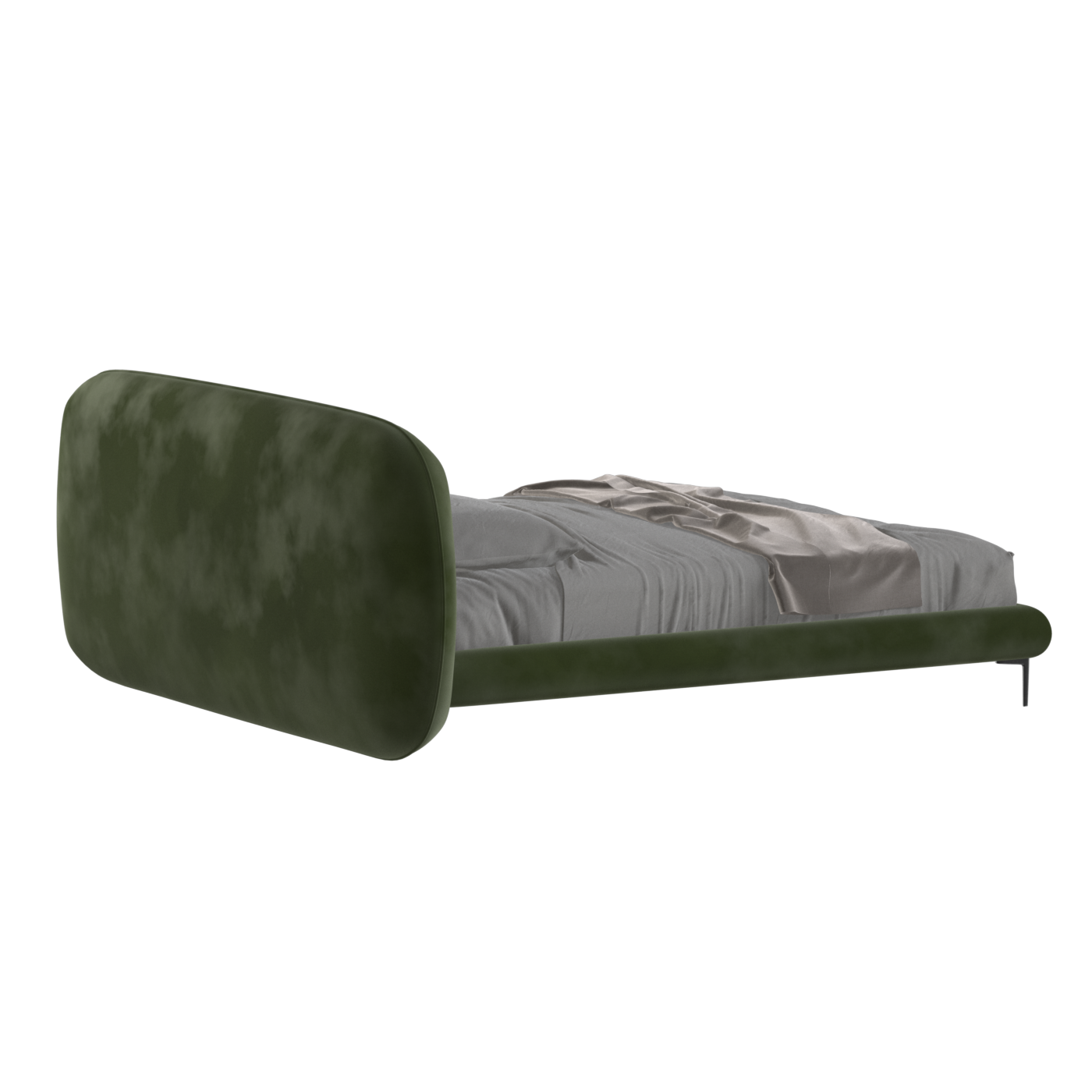 Bolzano Upholstered Bed with Curved Headboard