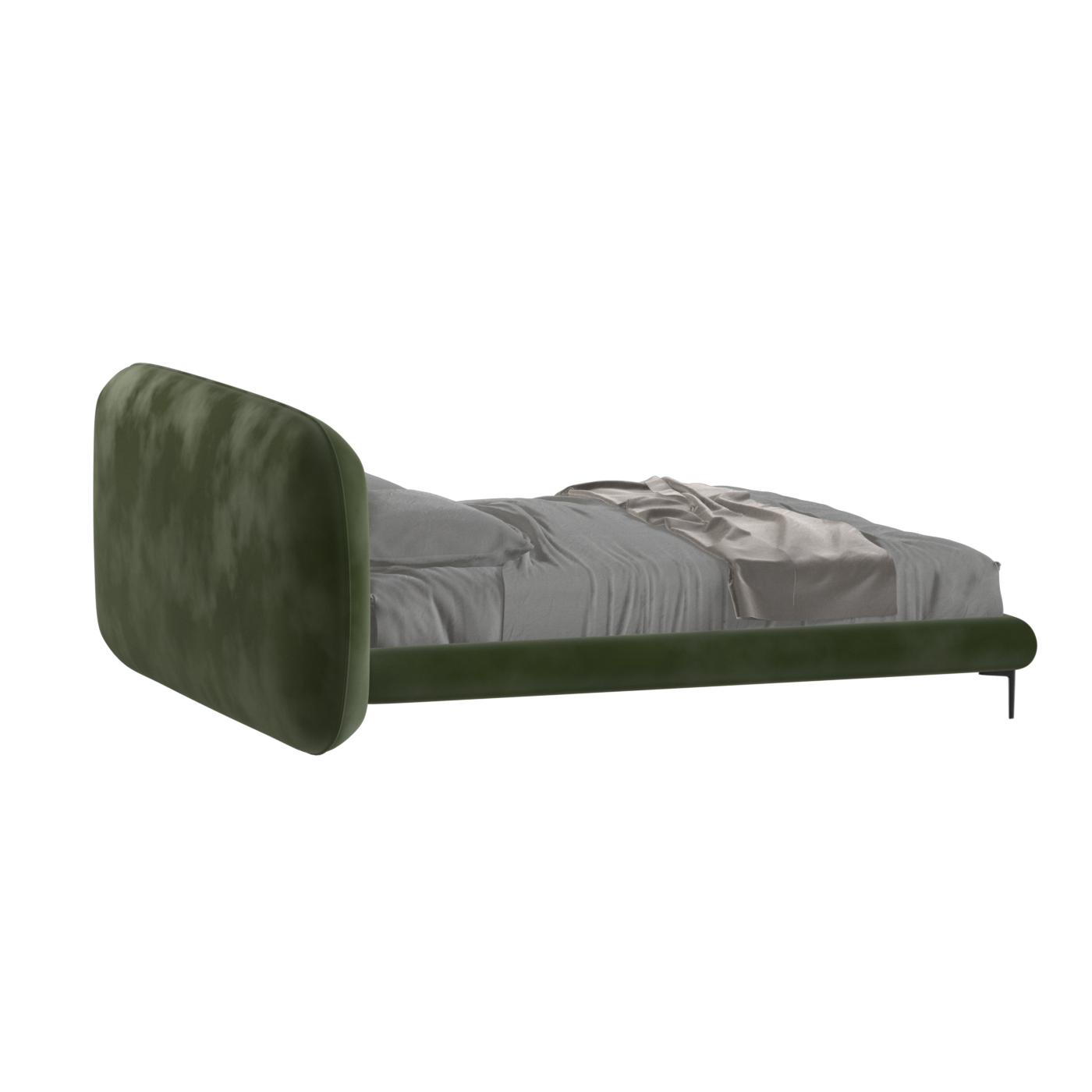 Bolzano Upholstered Bed with Curved Headboard