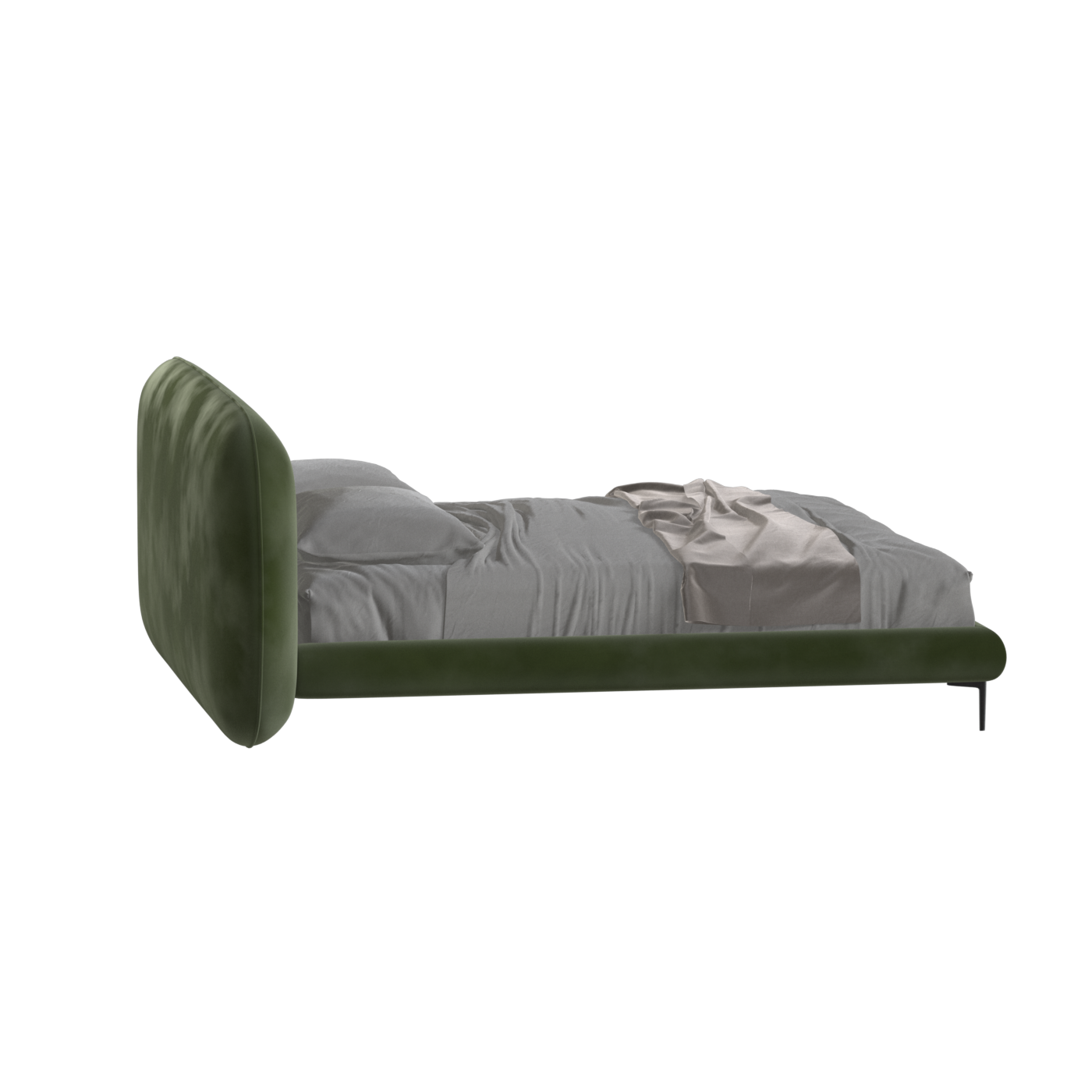 Bolzano Upholstered Bed with Curved Headboard