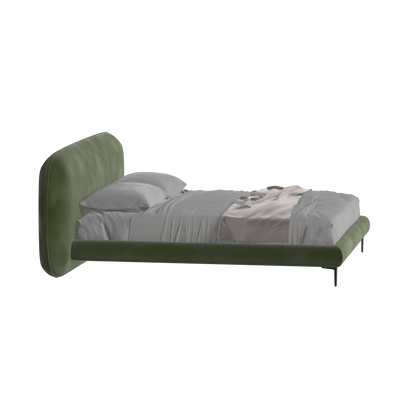 Bolzano Upholstered Bed with Curved Headboard