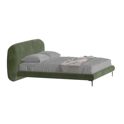 Bolzano Upholstered Bed with Curved Headboard