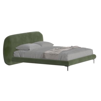 Bolzano Upholstered Bed with Curved Headboard