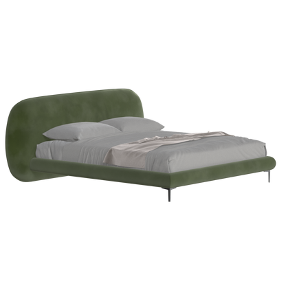Bolzano Upholstered Bed with Curved Headboard