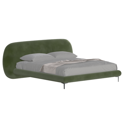 Bolzano Upholstered Bed with Curved Headboard