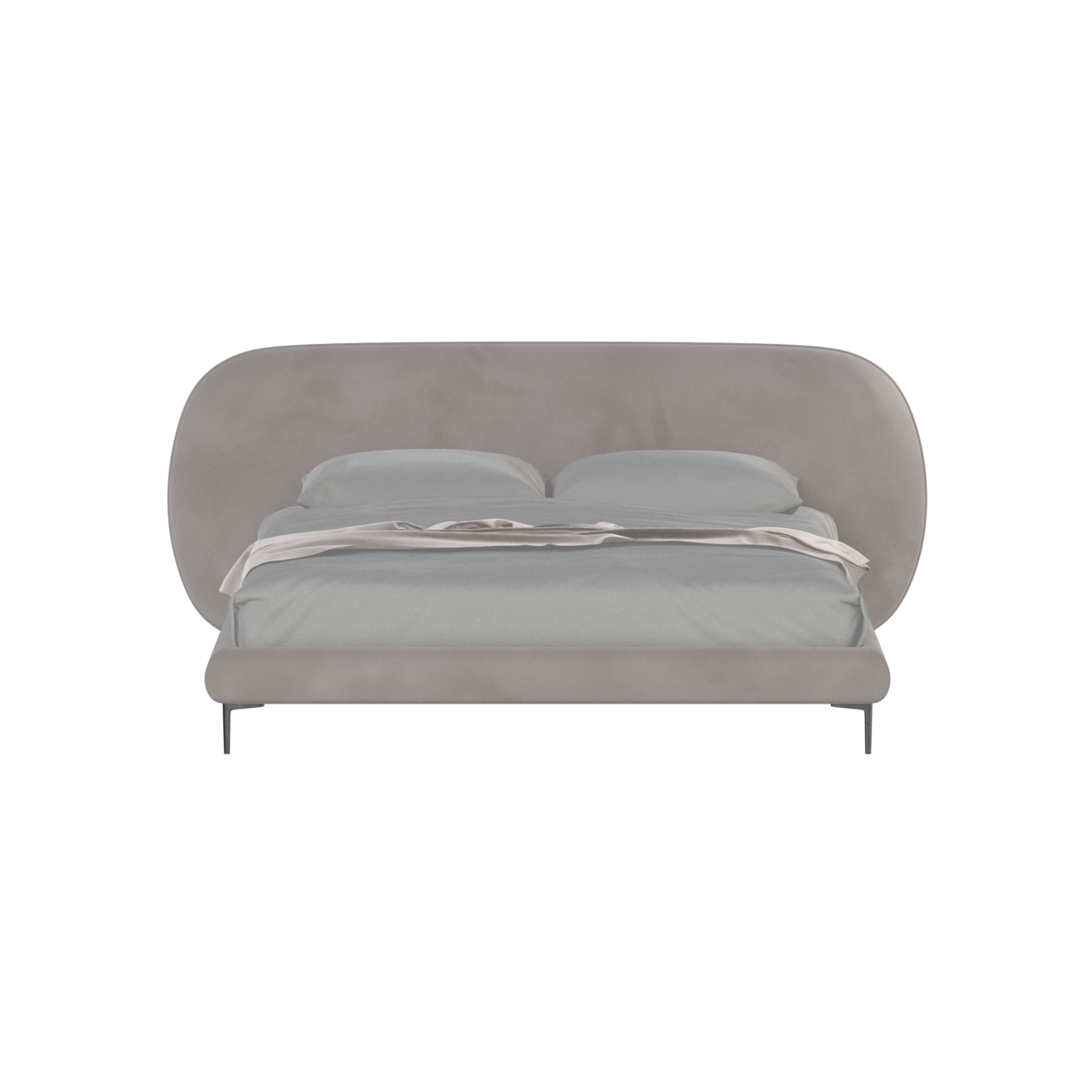Bolzano Upholstered Bed with Curved Headboard