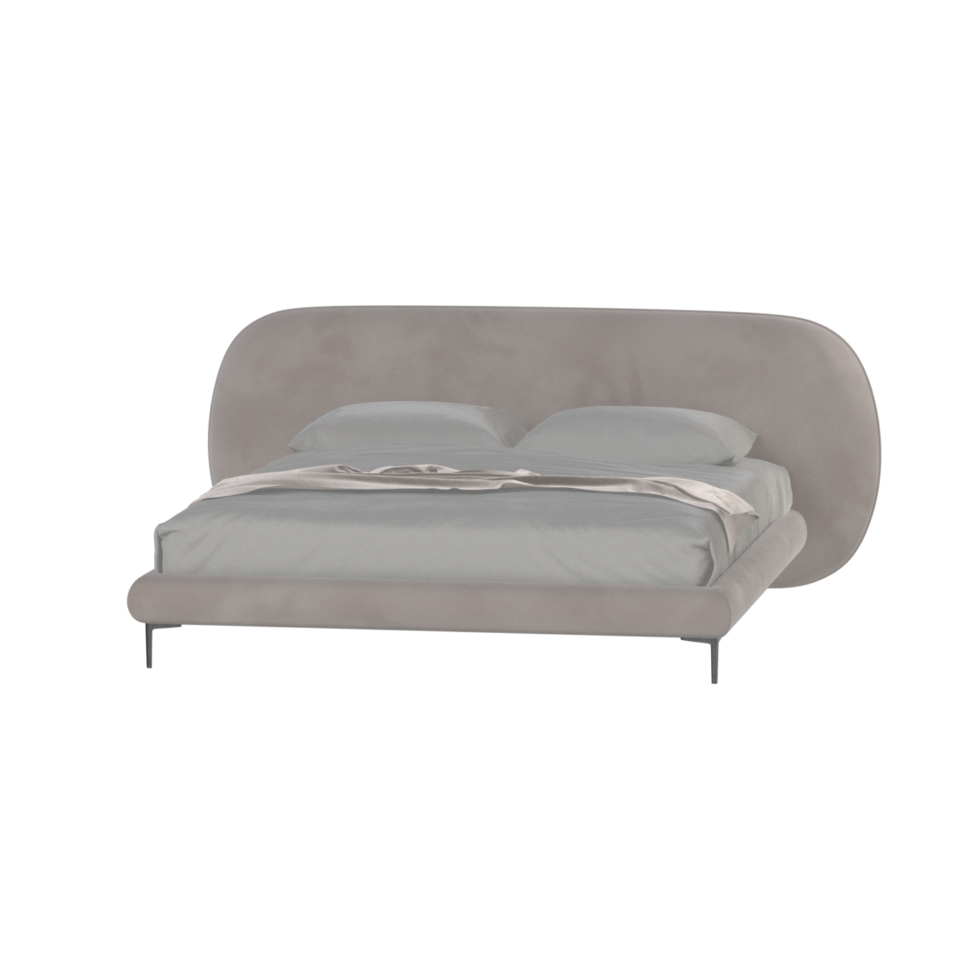 Bolzano Upholstered Bed with Curved Headboard