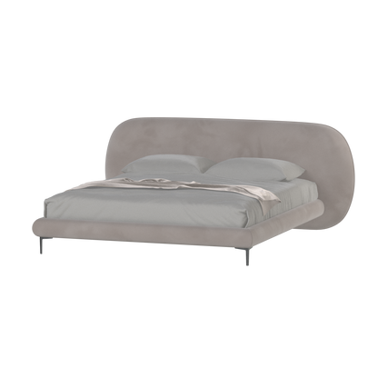 Bolzano Upholstered Bed with Curved Headboard