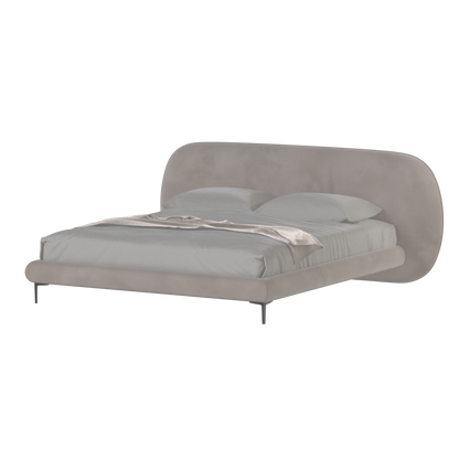 Bolzano Upholstered Bed with Curved Headboard