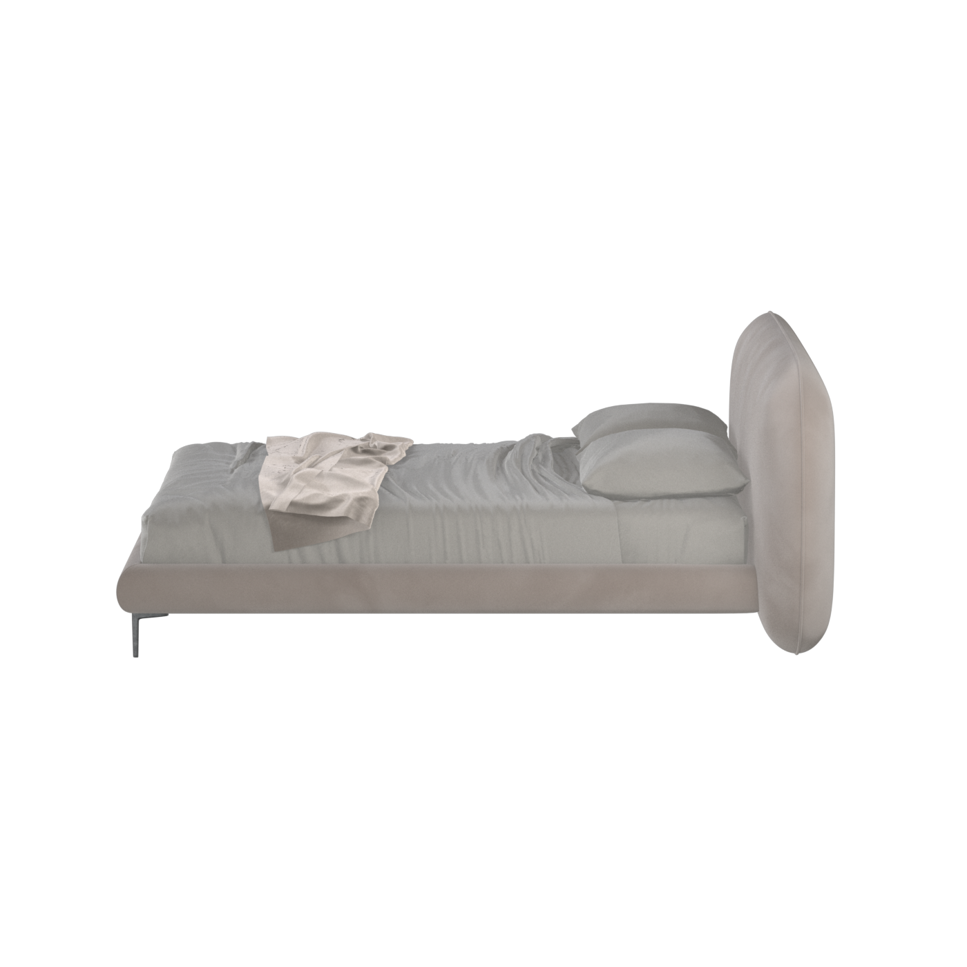 Bolzano Upholstered Bed with Curved Headboard