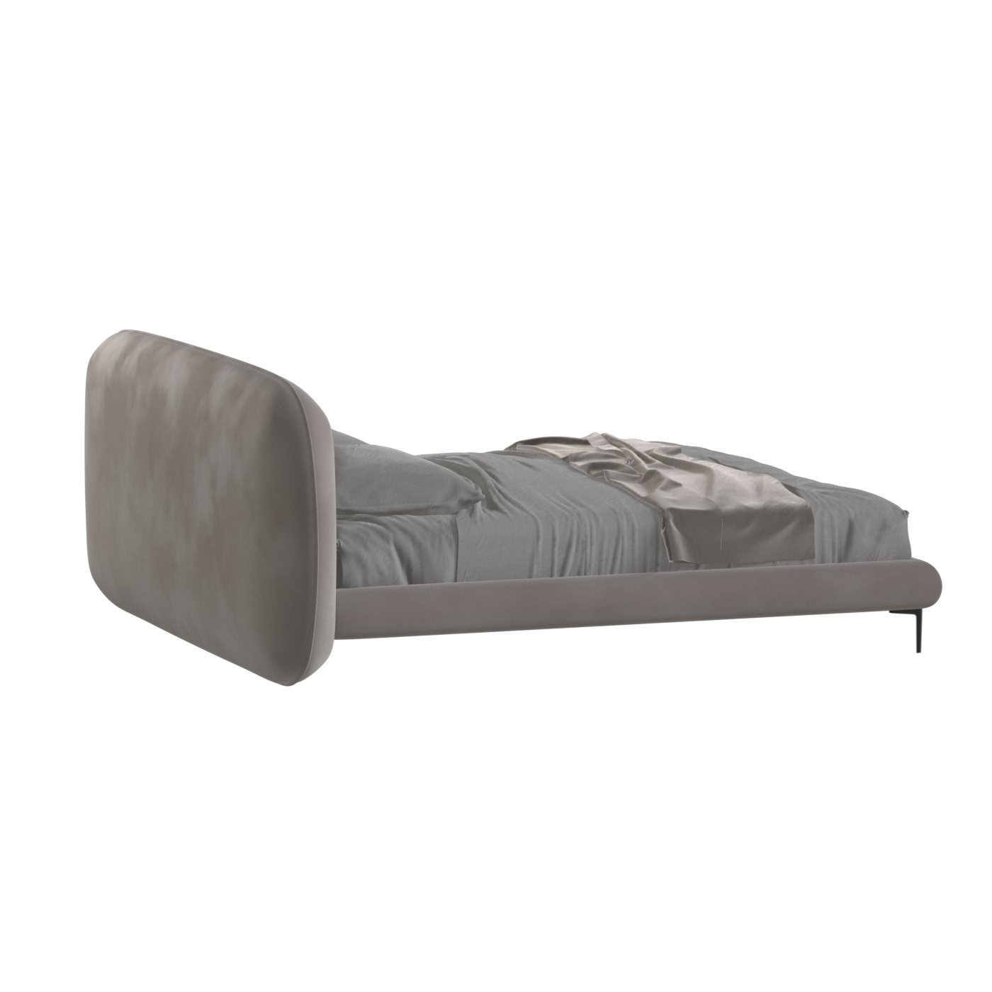 Bolzano Upholstered Bed with Curved Headboard