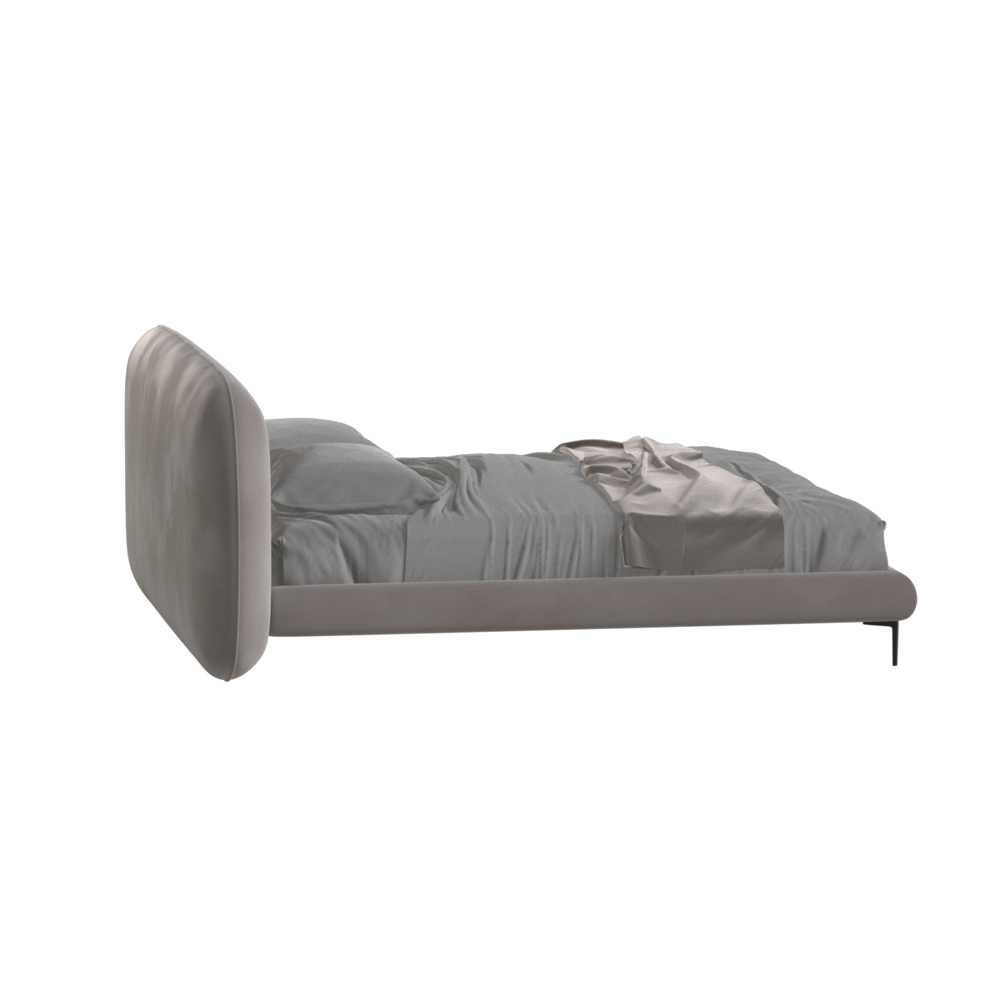 Bolzano Upholstered Bed with Curved Headboard
