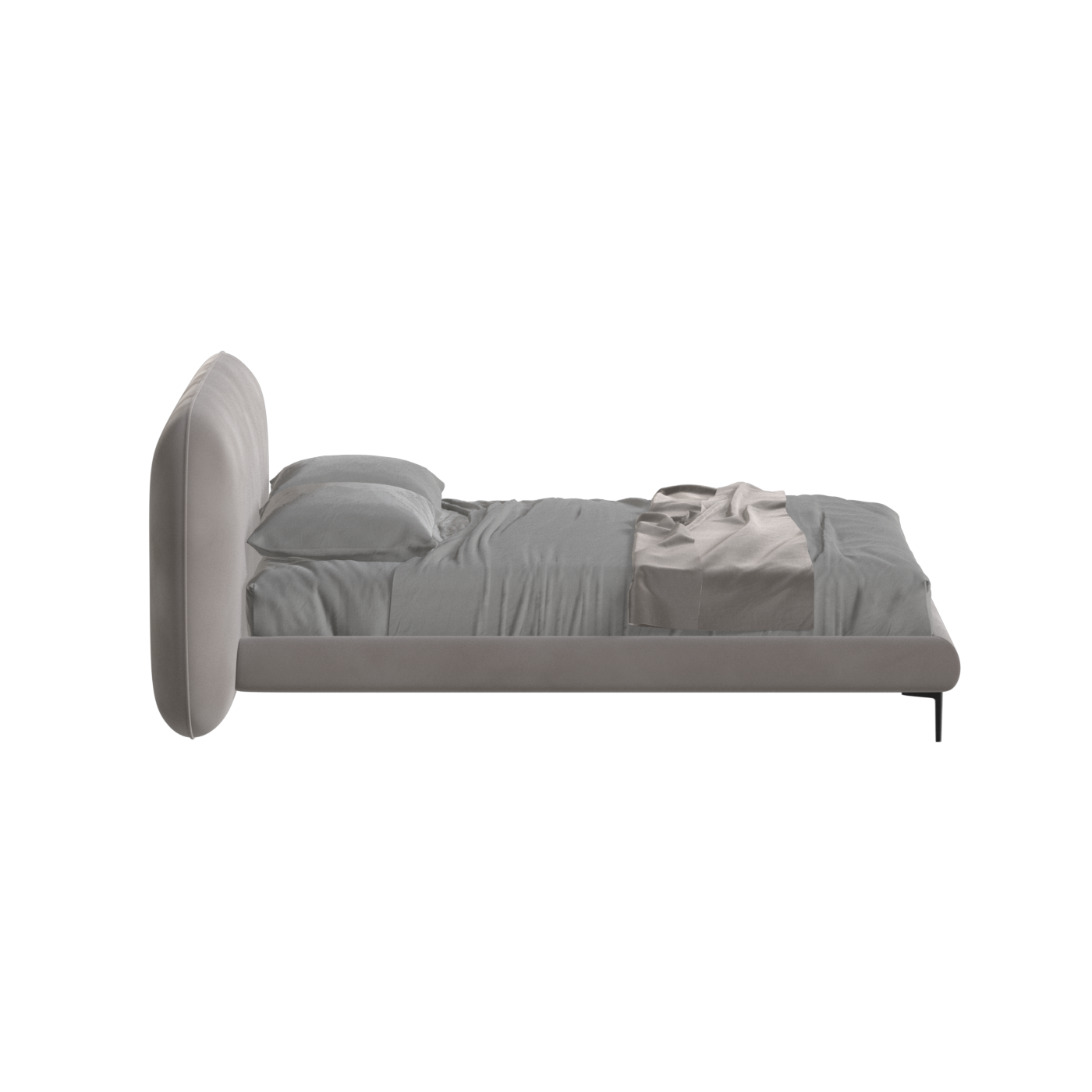 Bolzano Upholstered Bed with Curved Headboard