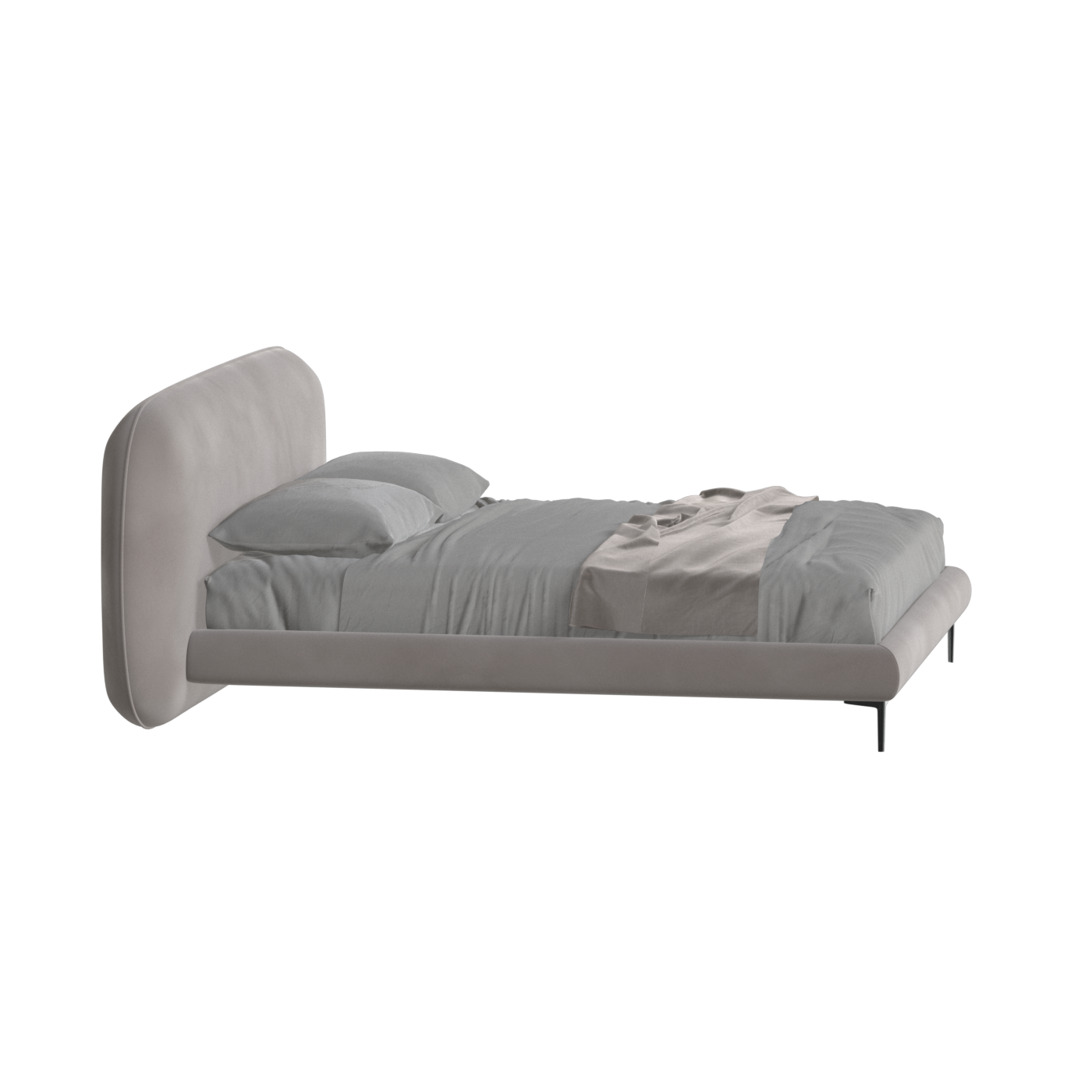 Bolzano Upholstered Bed with Curved Headboard
