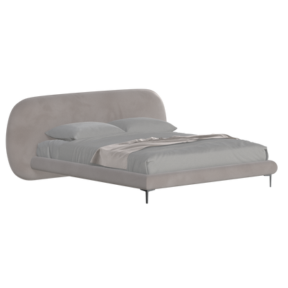Bolzano Upholstered Bed with Curved Headboard