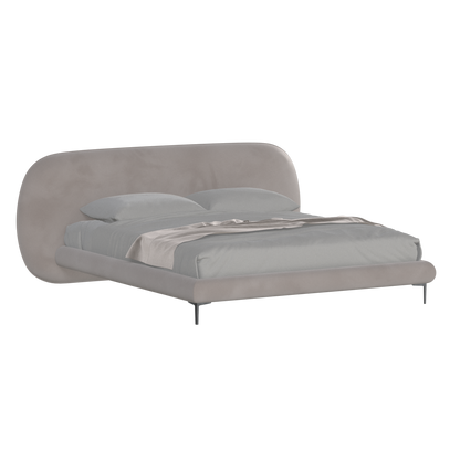 Bolzano Upholstered Bed with Curved Headboard