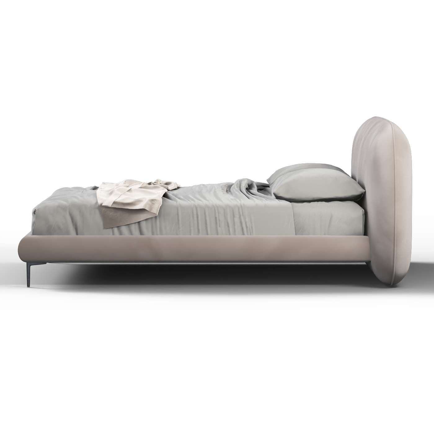 Bolzano Upholstered Bed with Curved Headboard