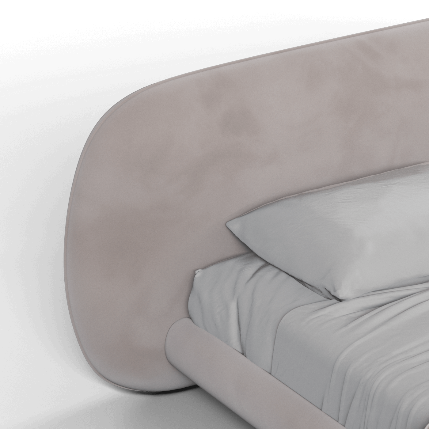 Bolzano Upholstered Bed with Curved Headboard