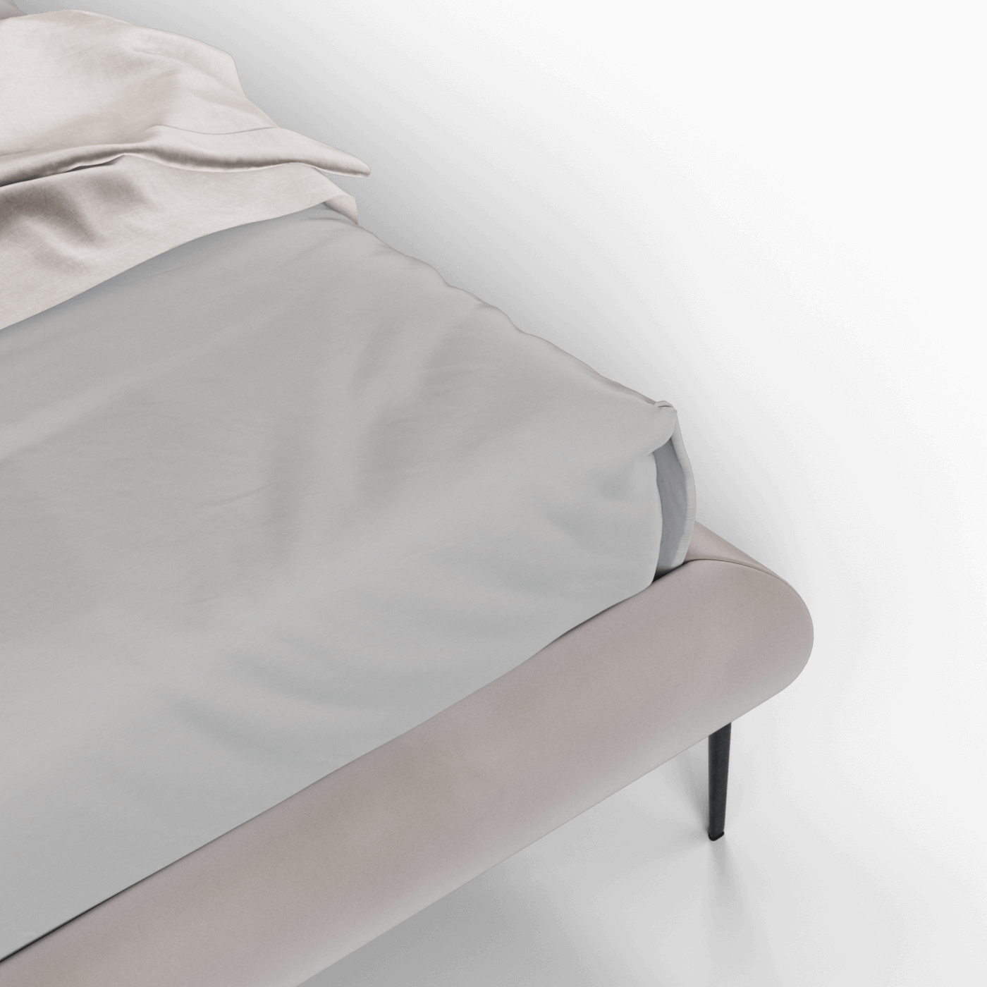 Bolzano Upholstered Bed with Curved Headboard
