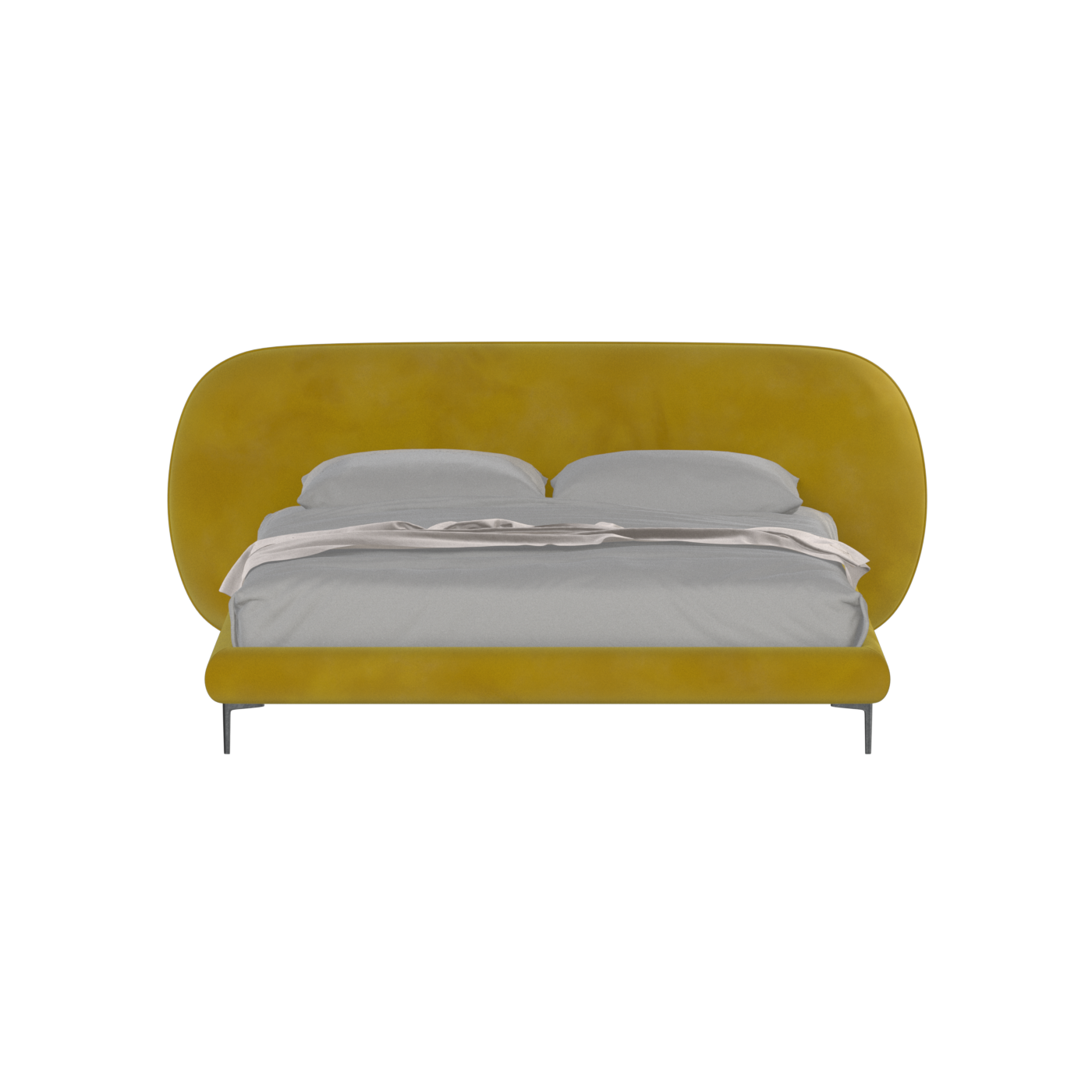 Bolzano Upholstered Bed with Curved Headboard