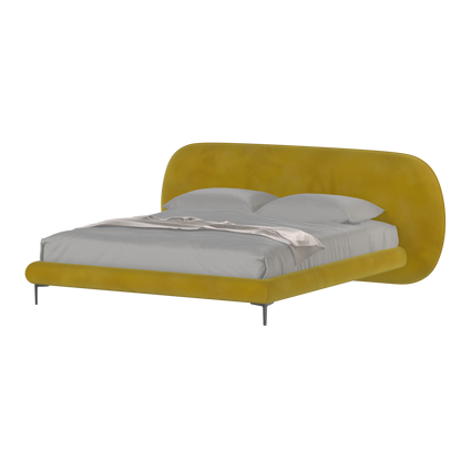 Bolzano Upholstered Bed with Curved Headboard